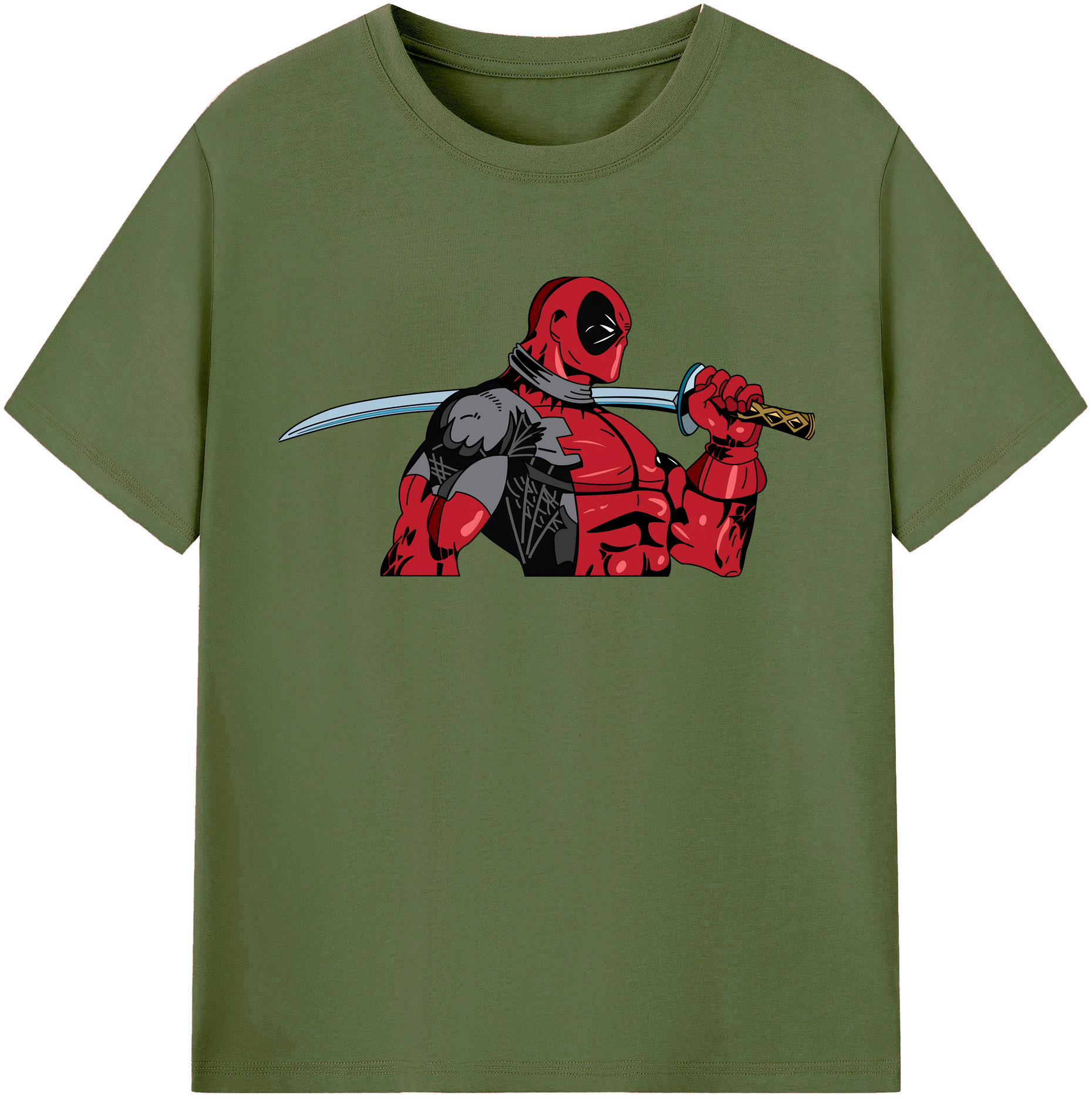 （画像用） Deadpool デッドプール 綿100％半袖Tシャツ（フロントプリント）